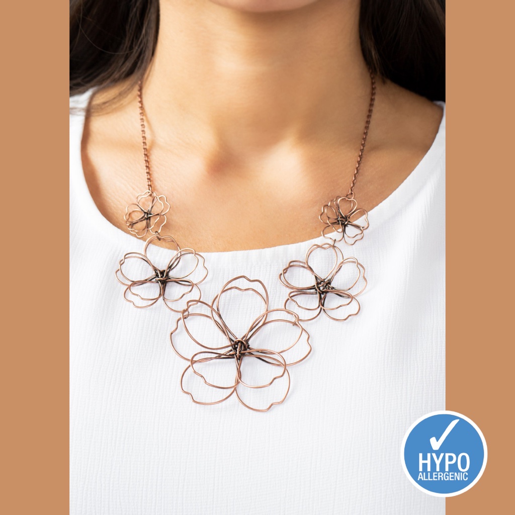 Copper Flower Necklace